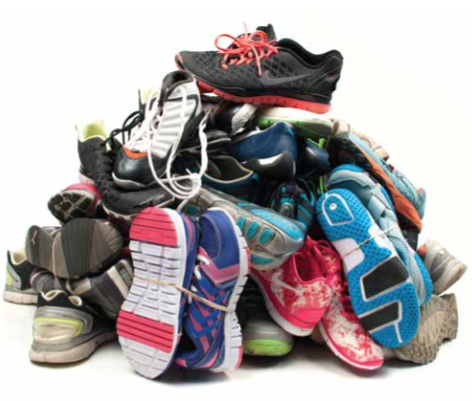 Piles of shoes